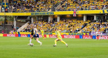 16 Temmuz 2024: İsveç ile İngiltere arasında oynanan UEFA Kadınlar EURO 2025 eleme maçı. Son sonuç: 0-0. 