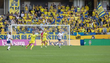 16 Temmuz 2024: İsveç ile İngiltere arasında oynanan UEFA Kadınlar EURO 2025 eleme maçı. Son sonuç: 0-0. 