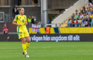 16 Temmuz 2024: İsveç ile İngiltere arasında oynanan UEFA Kadınlar EURO 2025 eleme maçı. Son sonuç: 0-0. 