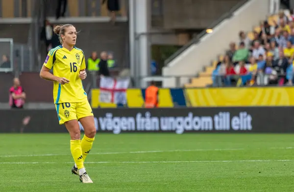 16 Temmuz 2024: İsveç ile İngiltere arasında oynanan UEFA Kadınlar EURO 2025 eleme maçı. Son sonuç: 0-0. 