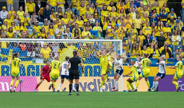 16 Temmuz 2024: İsveç ile İngiltere arasında oynanan UEFA Kadınlar EURO 2025 eleme maçı. Son sonuç: 0-0. 