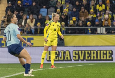 Gothenburg, Sweden. Oct 29th 2024. Stina Blackstenius for Sweden during match against Luxembourg in playoff for UEFA Euro 2025.  clipart