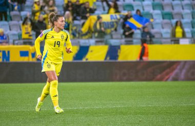 Gothenburg, Sweden. Oct 29th 2024. Johanna Rytting Karneryd for Sweden during match against Luxembourg in playoff for UEFA Euro 2025.  clipart