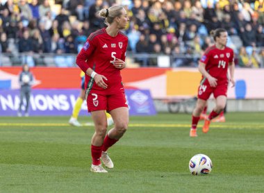 Göteborg, İsveç. 8 Nisan 2025. Gamla Ullevi Milletler Ligi 'nde İsveç ve Galler arasındaki maçın ikinci yarısında. 