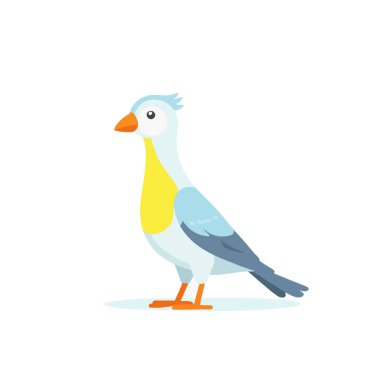 Basit özelliklerle ayakta duran bir kuşun temiz ve minimalist bir tasviri. Tasarım, genellikle kıyı ve deniz ortamlarında görülen doğal formunu vurgular..