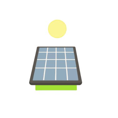 Bu güneş panelinin özünü temsil eden yenilenebilir güneş enerjisi görüntüsü..