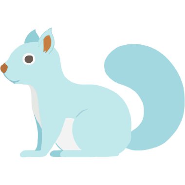 Doğal orman ortamında yiyecek toplayan şakacı bir sincap..