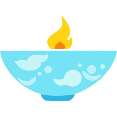 Geleneksel bir diya, Hint törenleri ve festivallerinde manevi amaçlar için kullanılan bir gaz lambası..