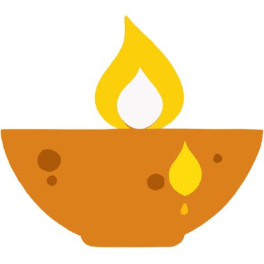 Geleneksel bir diya, Hint törenleri ve festivallerinde manevi amaçlar için kullanılan bir gaz lambası..