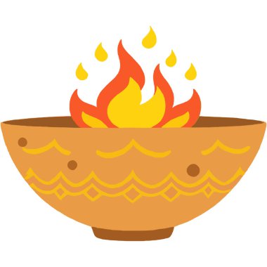 Geleneksel bir diya, Hint törenleri ve festivallerinde manevi amaçlar için kullanılan bir gaz lambası..