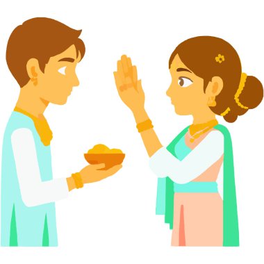 Bhai Dooj festivali Hint kültüründe erkek ve kız kardeş arasındaki bağı kutluyor..