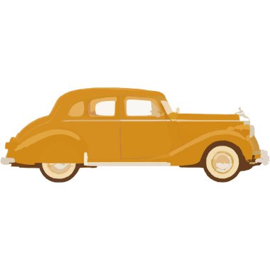 Nostalji ve antika çekiciliğiyle korunmuş klasik bir araba..