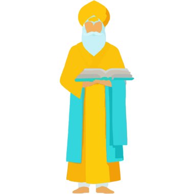 The founder of Sikhism, revered for his teachings of equality, truth, and compassion. clipart