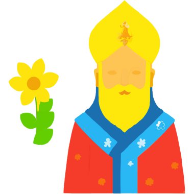 The founder of Sikhism, revered for his teachings of equality, truth, and compassion. clipart