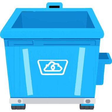 A dumpster used for waste management and disposal, often found in urban or industrial areas to manage garbage and recycling efficiently. clipart