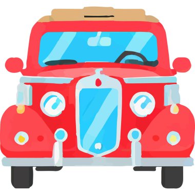 Çok iyi korunmuş, zamansız tasarımı ve nostaljik çekiciliği temsil eden eski model bir araba..