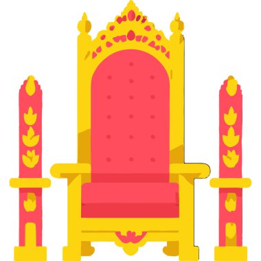 Kraliyet tahtı, gücü, otoriteyi ve lüksü simgeliyor..