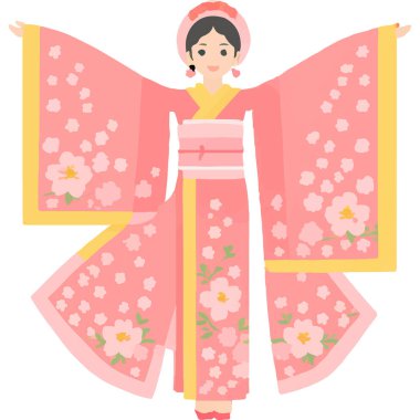 Vietnam 'ın zengin mirasını ve güzelliğini sergileyen geleneksel bir Vietnamlı kız..