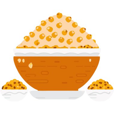 Geleneksel aromatik Hint yemeği baharatlı pirinç ve et, lezzet ve mutfağı sembolize eder..