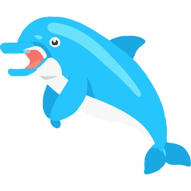 A playful marine mammal symbolizing intelligence and grace in oceanic ecosystems. clipart