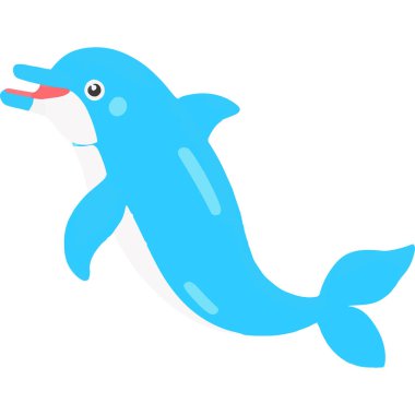 A playful marine mammal symbolizing intelligence and grace in oceanic ecosystems. clipart