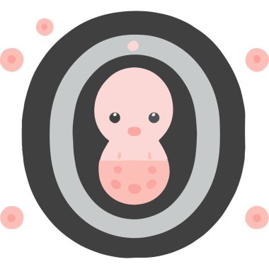 The intricate development of human life in the womb, showcasing growth and care. clipart