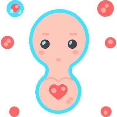 The intricate development of human life in the womb, showcasing growth and care. clipart