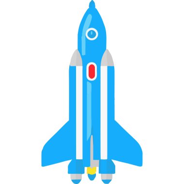 Uzaya fırlatılan güçlü bir roket yenilikleri ve kozmosun keşiflerini temsil ediyor..