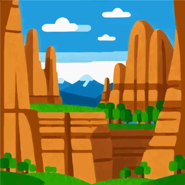 A majestic mountain peak surrounded by snow and wilderness, perfect for adventurous explorers. clipart