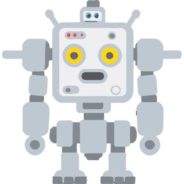 Gelişmiş yapay zeka teknolojisi ve parlak bir tasarımla gelecekteki özelliklerini sergileyen insansı bir robot..