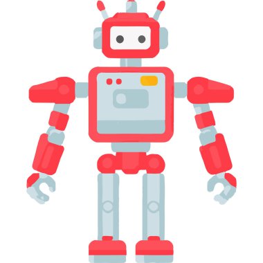 Gelişmiş yapay zeka teknolojisi ve parlak bir tasarımla gelecekteki özelliklerini sergileyen insansı bir robot..