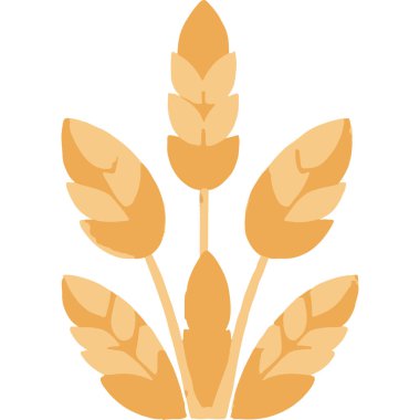 Golden grains of wheat in a lush field, representing agriculture and sustainable farming. clipart