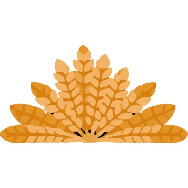 Golden grains of wheat in a lush field, representing agriculture and sustainable farming. clipart