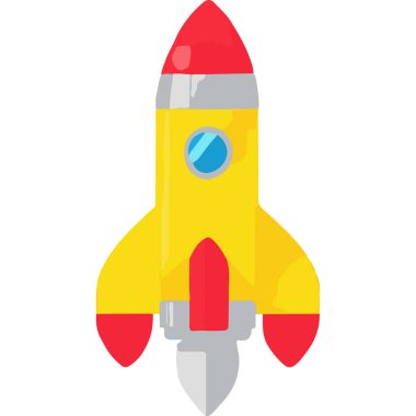 Uzaya fırlatılan güçlü bir roket yenilikleri ve kozmosun keşiflerini temsil ediyor..