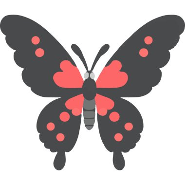 Kanatlarında karmaşık desenler olan renkli bir kelebek güzelliği ve doğayı simgeliyor..