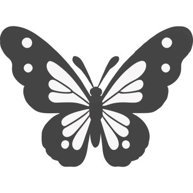 Kanatlarında karmaşık desenler olan renkli bir kelebek güzelliği ve doğayı simgeliyor..