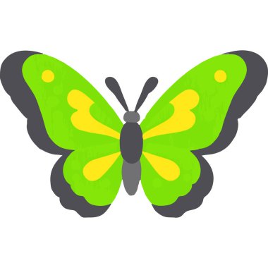 Kanatlarında karmaşık desenler olan renkli bir kelebek güzelliği ve doğayı simgeliyor..