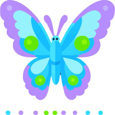 Kanatlarında karmaşık desenler olan renkli bir kelebek güzelliği ve doğayı simgeliyor..