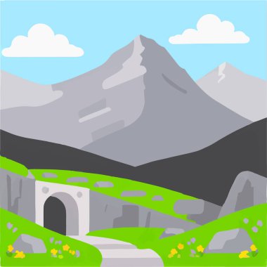 Karla çevrili görkemli bir dağ zirvesi ve vahşi doğa maceraperest kaşifler için mükemmel..