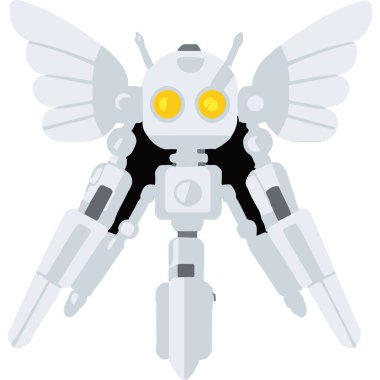 A humanoid robot showcasing advanced AI technology and futuristic features in a sleek design. clipart