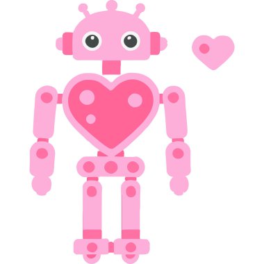 A humanoid robot showcasing advanced AI technology and futuristic features in a sleek design. clipart