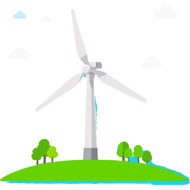 Güneş ve rüzgar gibi yenilenebilir enerji kaynaklarının görsel bir temsili, sürdürülebilir enerji üretimi için gerekli.