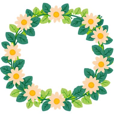 Canlı çiçeklerden yapılmış güzel bir çelenk, bayram süslemeleri için mükemmel..