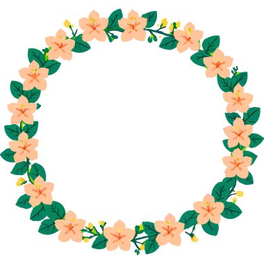 A beautiful garland made from vibrant flowers, perfect for festive decorations during holidays. clipart