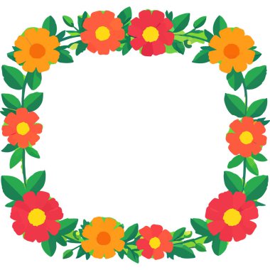 Canlı çiçeklerden yapılmış güzel bir çelenk, bayram süslemeleri için mükemmel..