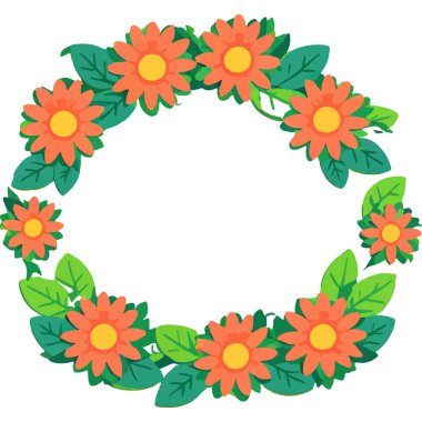 Canlı çiçeklerden yapılmış güzel bir çelenk, bayram süslemeleri için mükemmel..