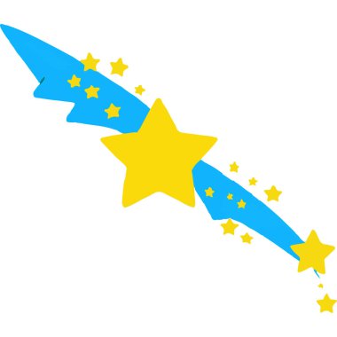 A shooting star is a meteor burning up in the Earth? s atmosphere, often symbolizing wishes and dreams. clipart