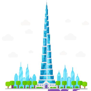 Burç Halife Dubai 'deki en uzun gökdelendir, modern mimari ve lüks sergilenmektedir..