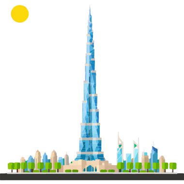 Burç Halife Dubai 'deki en uzun gökdelendir, modern mimari ve lüks sergilenmektedir..