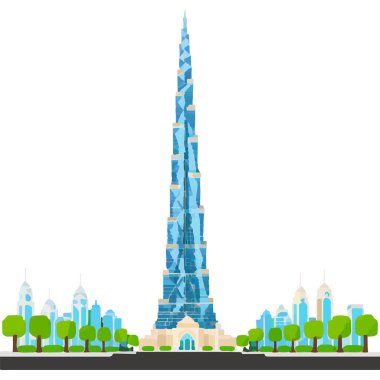 Burç Halife Dubai 'deki en uzun gökdelendir, modern mimari ve lüks sergilenmektedir..